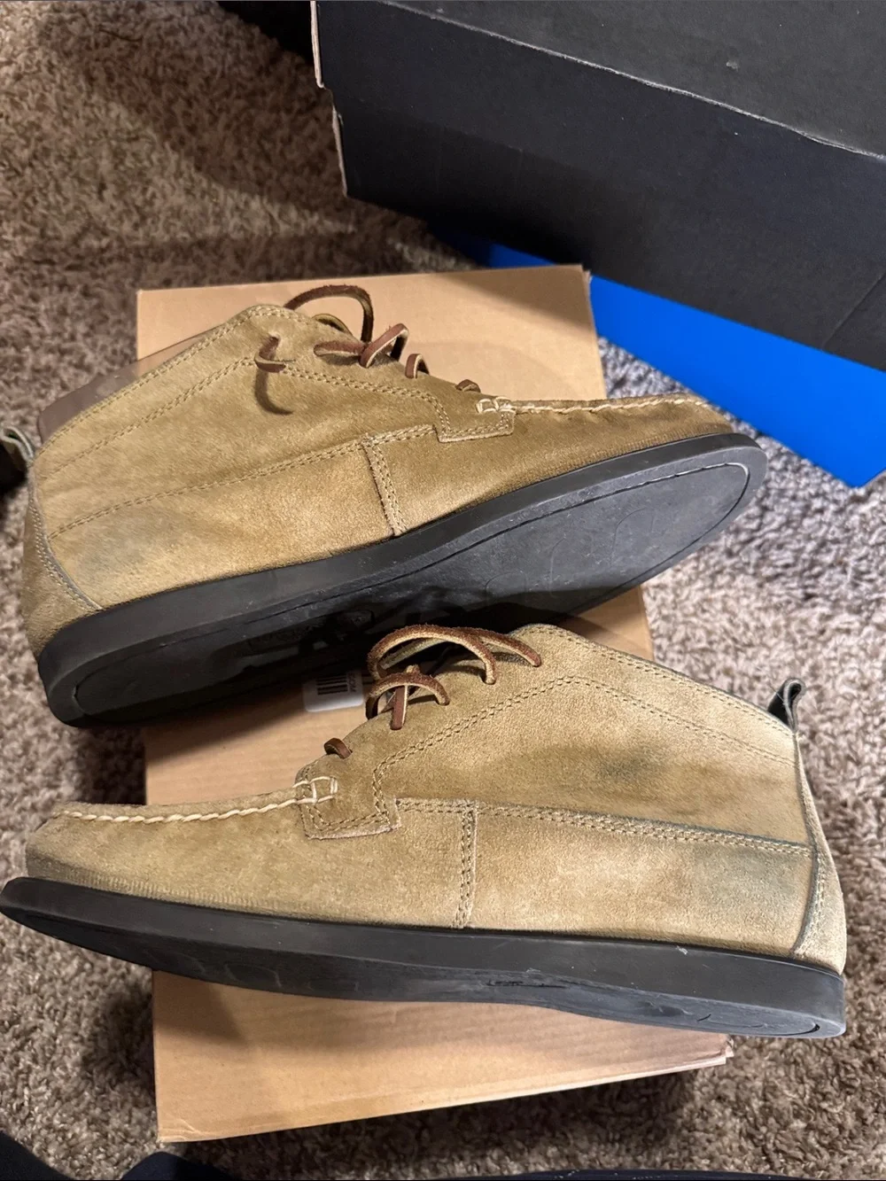 American Eagle Outfitters Black and Blue Men’s Chukka Boots